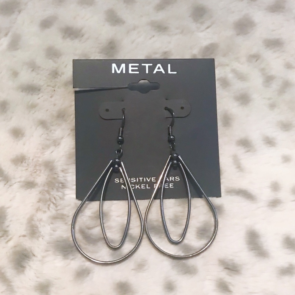 Dangling Drop Metal Earrings Nickel Free